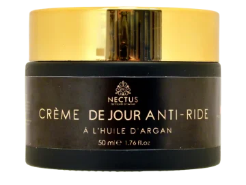 Pot NECTUS de crème de nuit régénérante à l’huile de pépins de figue de Barbarie, beurre de karité et huile d’argan.