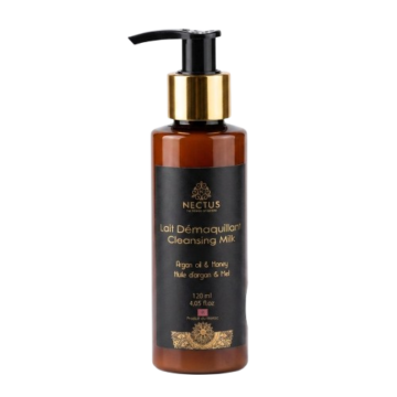 Lait Démaquillant à l’Huile d’Argan & Miel